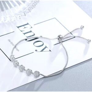 Ball Design Microplated Zircon Gemstone Bracelet 💎